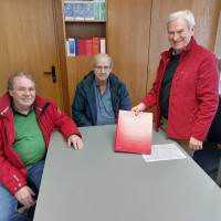 v. Li. Werner Sauer, Kurt Giehl, Manfred Haberzegt